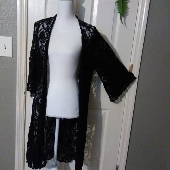 Mauve Sweaters - ANTHROPOLOGY'S MAUVE BLACK CARDIGAN